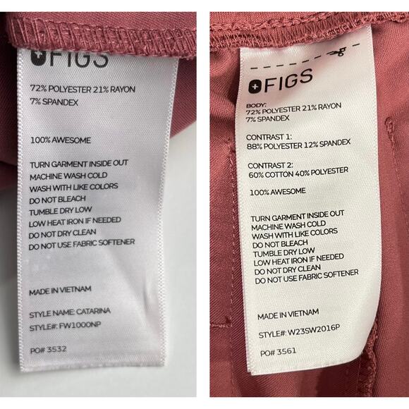 COPY - FIGS Scrub Set Catarina One-Pocket Scrub Top Zamora Jogger Pants XSP Mau… - Picture 7 of 16